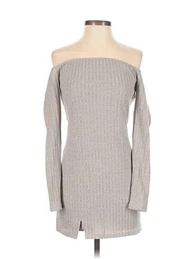Pre-owned Privacy Please Casual Dress In Gray