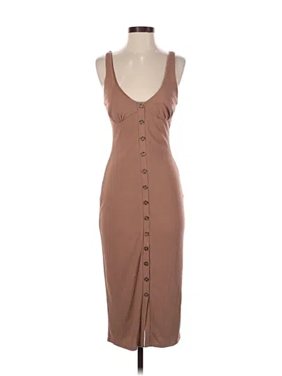 Pre-owned Privacy Please Casual Dress In Tan