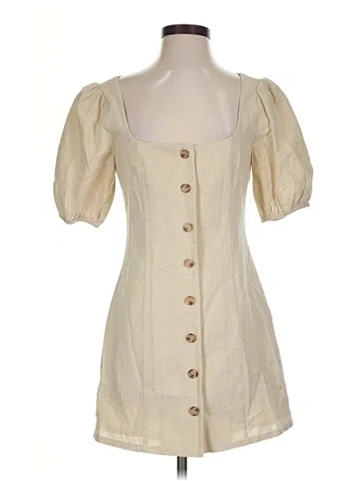 Pre-owned Privacy Please Casual Dress In Tan