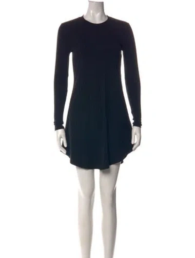 Pre-owned Privacy Please Crew Neck Mini Dress In Black