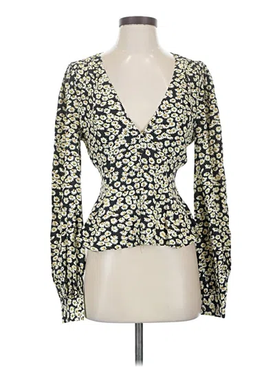 Pre-owned Privacy Please Long Sleeve Blouse In White