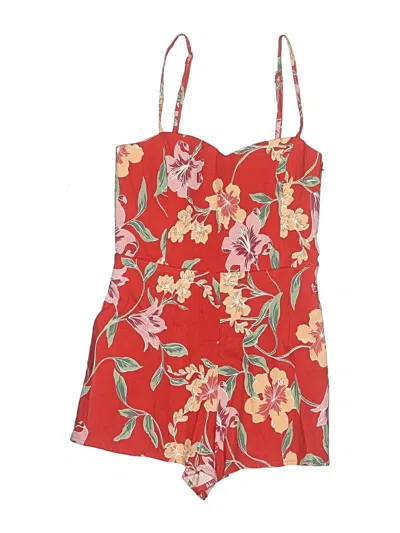 Pre-owned Privacy Please Romper In Red