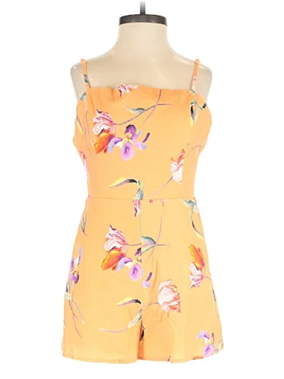 Pre-owned Privacy Please Romper In Yellow