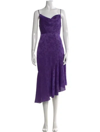 Pre-owned Privacy Please Strapless Long Dress In Purple