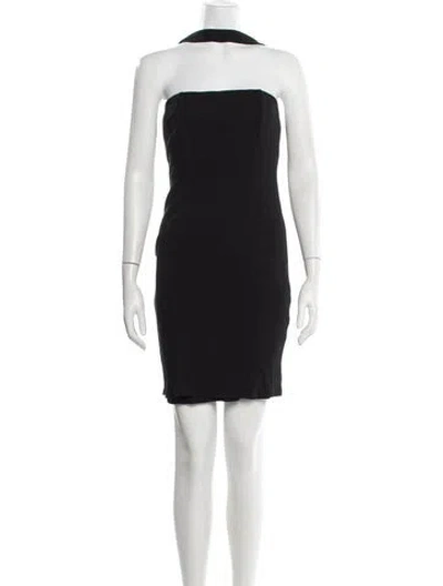Pre-owned Privacy Please Strapless Mini Dress In Black