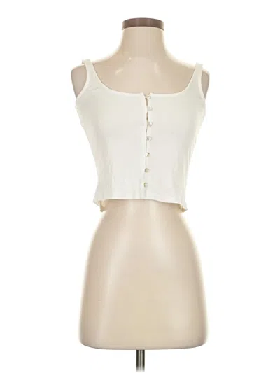Pre-owned Privacy Please Tank Top Ivory Strapless Neckline Tops
