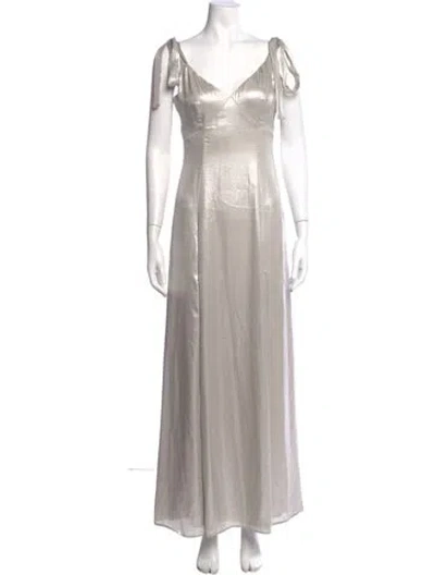 Pre-owned Privacy Please V-neck Long Dress