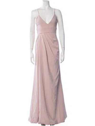 Pre-owned Privacy Please V-neck Long Dress W/ Tags In Pink
