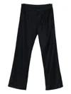 Private 0204 Button-fly Wool Trousers In Black