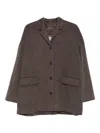 Private 0204 Buttoned Jacket In Brown