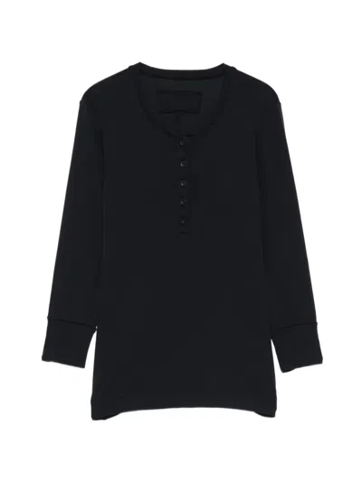 Private 0204 Buttoned T-shirt In Black