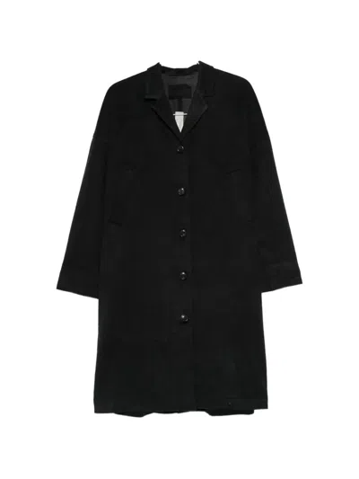 Private 0204 Cashmere Single-breasted Coat In Black