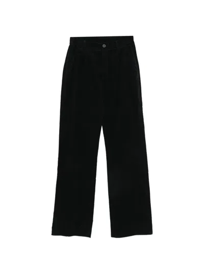 Private 0204 Corduroy Straight-leg Trousers In Black