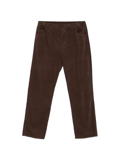 Private 0204 Corduroy Straight-leg Trousers In Brown