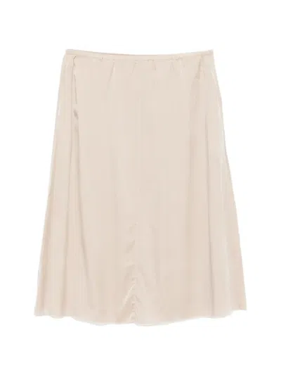 Private 0204 Elasticated Skirt In Neutral