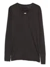 Private 0204 Long-sleeve Sweater In Black