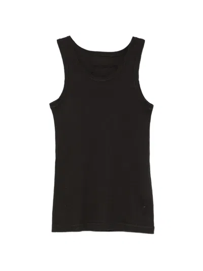 Private 0204 Ribbed Tank Top In Black