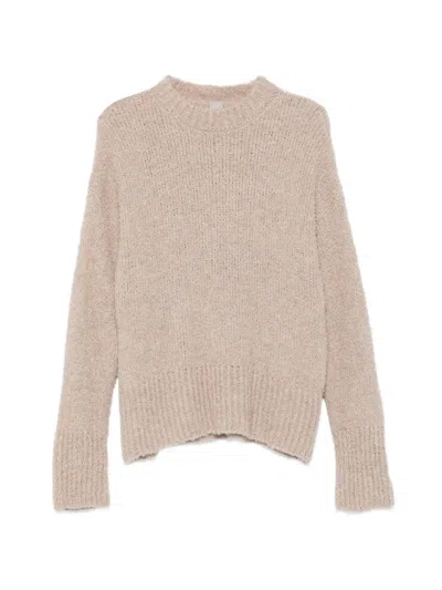 Private 0204 Ribbed-knit Crew-neck Sweater In Brown