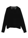 Private 0204 Sheer-panel Long-sleeve T-shirt In Black