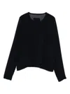 Private 0204 Sheer-panel Long-sleeve Top In Black