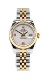 Private Label London Rolex Datejust White Onyx Watch