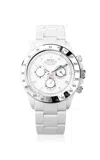 Private Label London Rolex Daytona Stainless Steel Watch In White