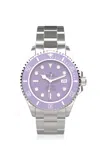 Private Label London Rolex Submariner Stainless Steel Watch In Purple