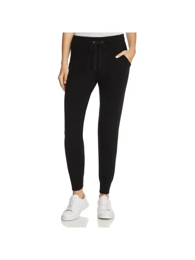 Private Label Womens Cashmere Lightweight Jogger Pants In Black