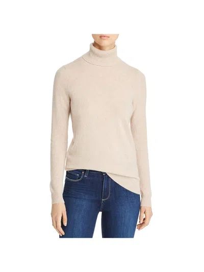 Private Label Womens Cashmere Turtleneck Sweater In Beige