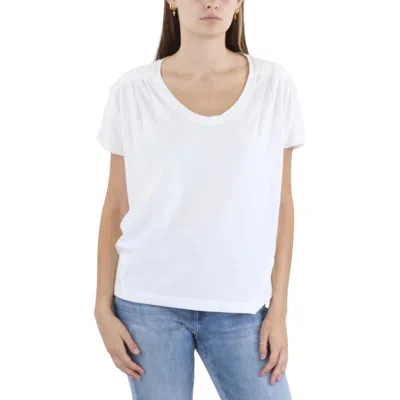 Private Label Womens Tee Casual Pullover Top In White