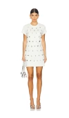 Private Policy Silver Charm T-shirt Dress In 베이지
