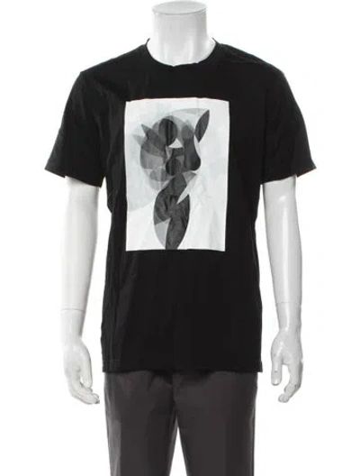 Pre-owned Private Stock Graphic Print Crew Neck T-shirt W/ Tags In Black