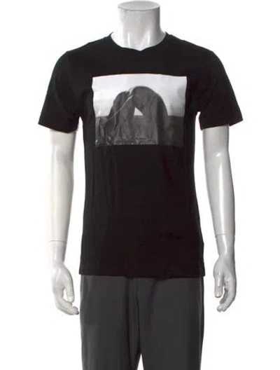Pre-owned Private Stock Graphic Print Crew Neck T-shirt W/ Tags In Black