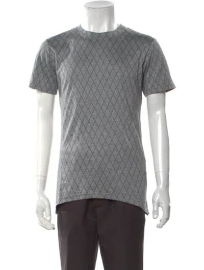 Pre-owned Private Stock Graphic Print Crew Neck T-shirt W/ Tags In Grey