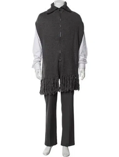 Pre-owned Private Stock Shawl In Grey