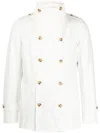 Private Stock The Claude Stand-up Collar Jacket In White