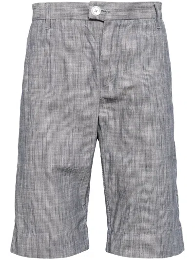 Private Stock The Duke Pinstripe-pattern Shorts In Blue