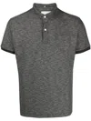 Private Stock The Felix Mélange-effect Polo Shirt In Grey