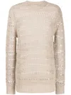 Private Stock The Horatio Open-knit Jumper In Neutrals