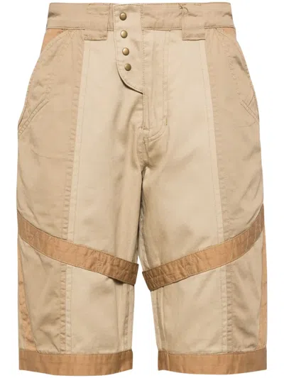 Private Stock The Temukin Cotton Shorts In Brown