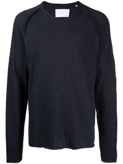 Private Stock The Thierry Stripe-print T-shirt In Blue