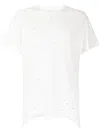Private Stock The Vendome Distressed-effect T-shirt In White