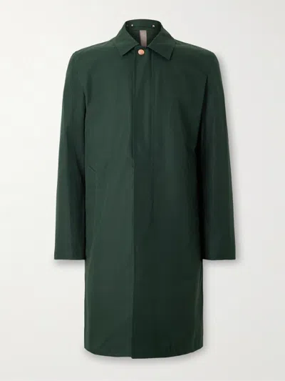 Private White V.c. Jack's Cotton-shell Raincoat In Green