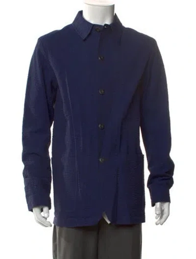 Pre-owned Private White V.c. Long Sleeve Shirt In Blue