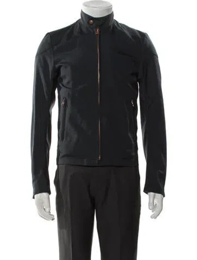 Pre-owned Private White V.c. Moto Jacket In Gray
