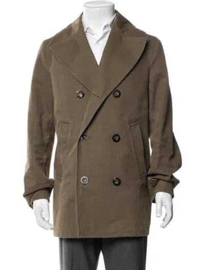 Pre-owned Private White V.c. Peacoat In Green