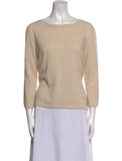 Pre-owned Private0204 Bateau Neckline Sweater In Neutral