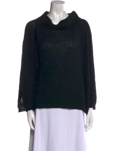 Pre-owned Private0204 Cashmere Cowl Neck Sweater In Black