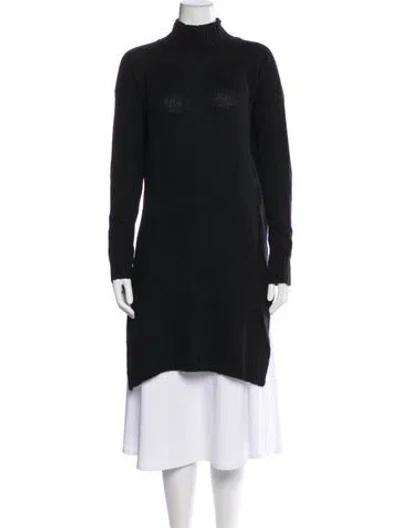 Pre-owned Private0204 Cashmere Mock Neck Sweater In Blue