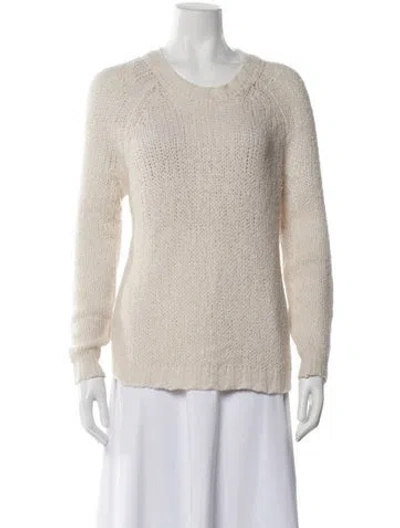 Pre-owned Private0204 Cashmere Scoop Neck Sweater In Neutral